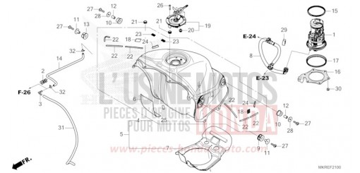 FUEL TANK/FUEL PUMP CBR1000STR de 2024